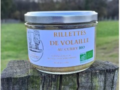 Rillettes de volaille bio au curry  - 190 g