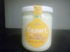 Grand yaourt à la fleur d'oranger
