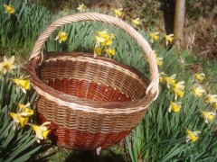 Panier à provision rond en osier(grand)