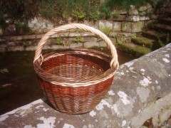 Panier à provision rond en osier(moyen)